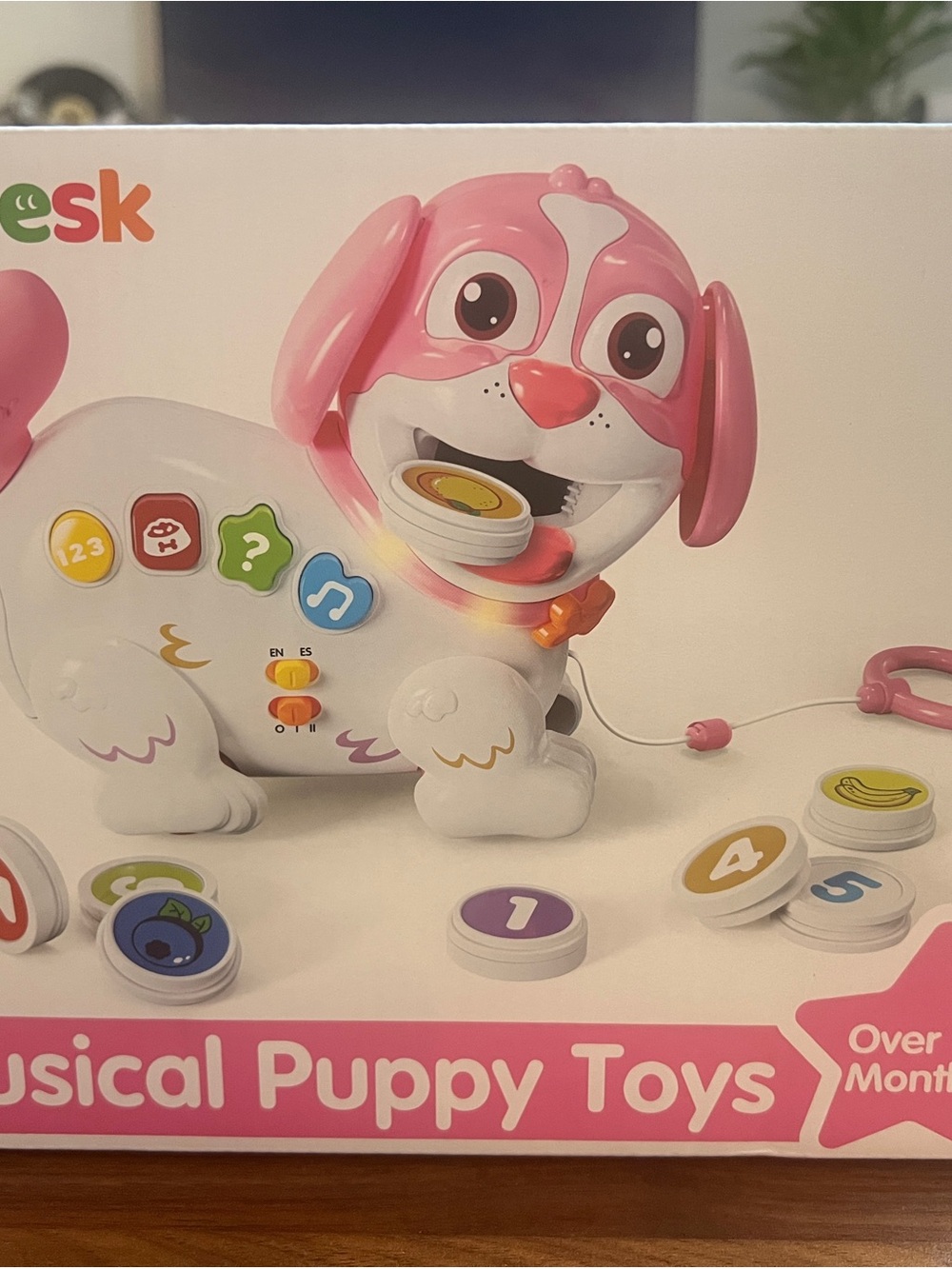 Bilingual Musical Pull & Chomp Puppy Toy